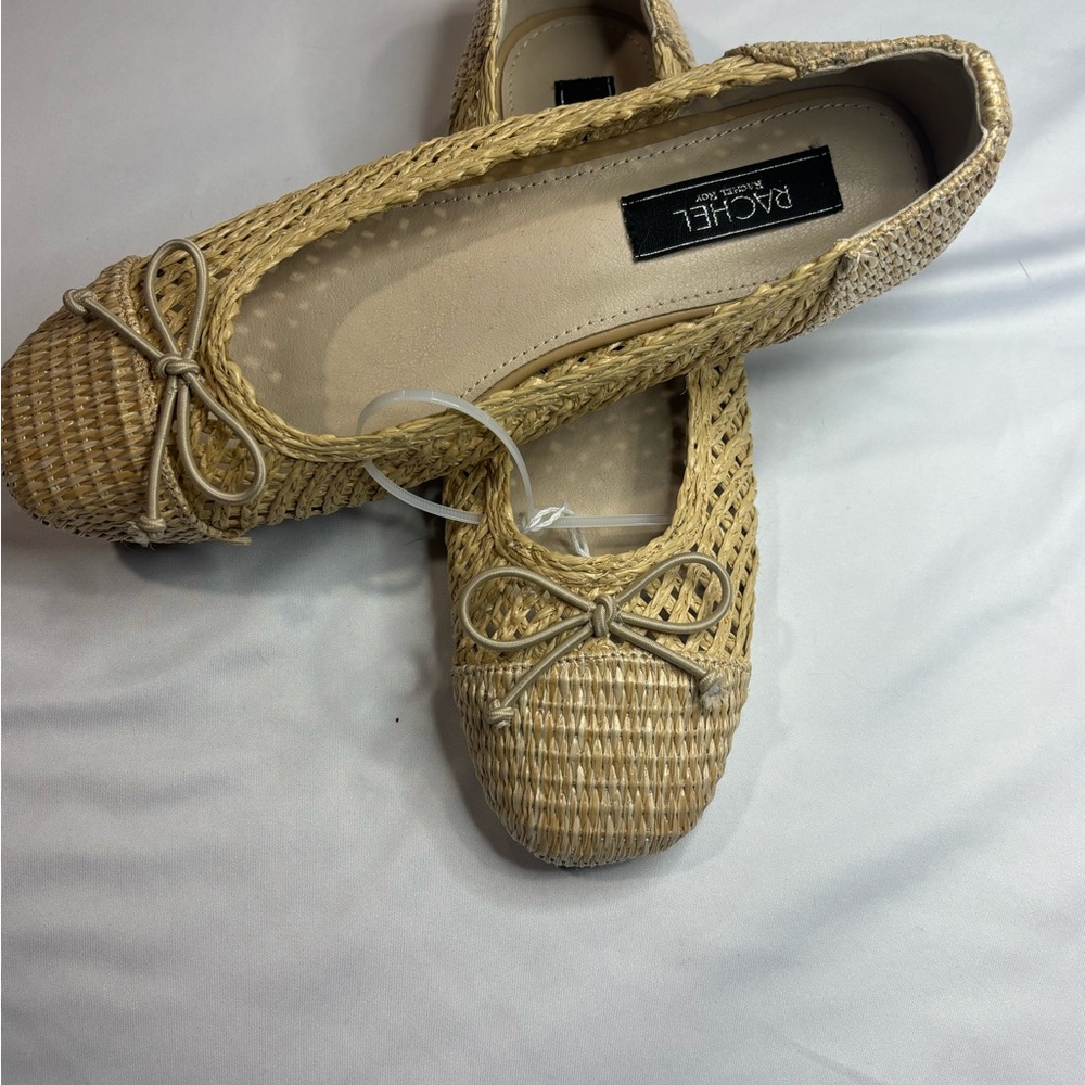 New Women's Beige Rachel Roy  Woven Flats - Picture 4 of 4